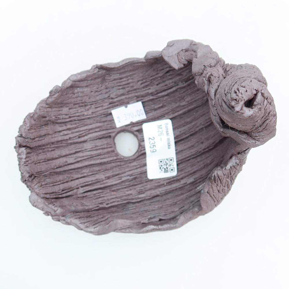 Keramische schaal  13,5 x 11 x 15 cm, kleur bruin