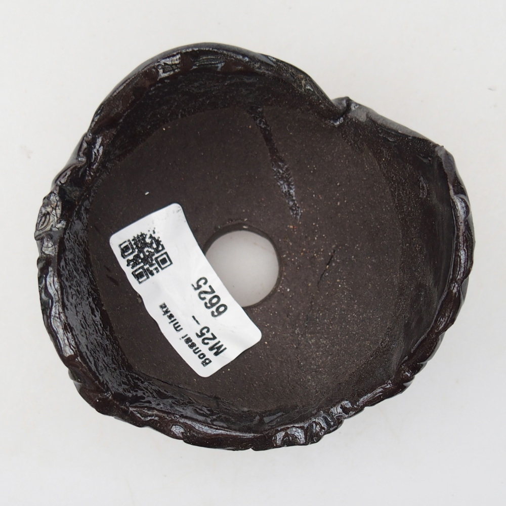 Keramische schaal 8,5 x 8 x 6 cm , kleur zwart