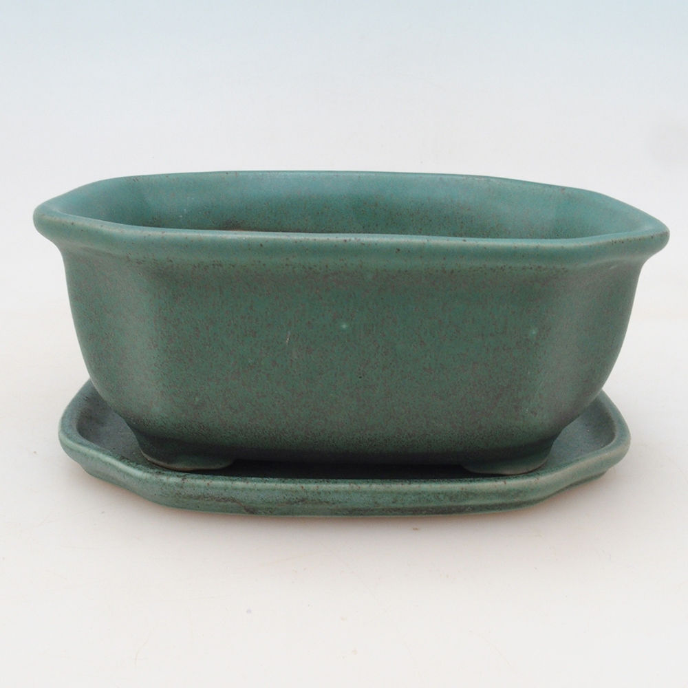 Bonsaischaal + schotel H32 - 13x10x5,5 cm