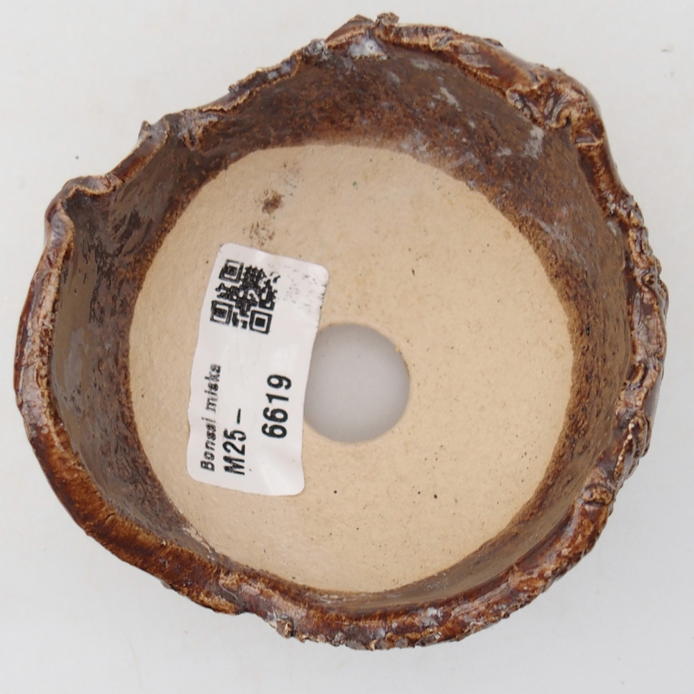 Keramisch Schelp 8,5 x 8,5 x 7 cm , kleur bruin