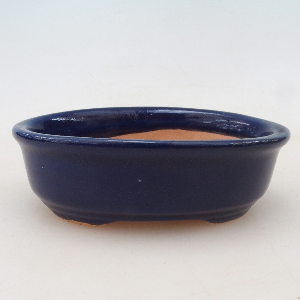 Bonsai kom H04 - 10,5 x 7,5 x 3 cm - blauw