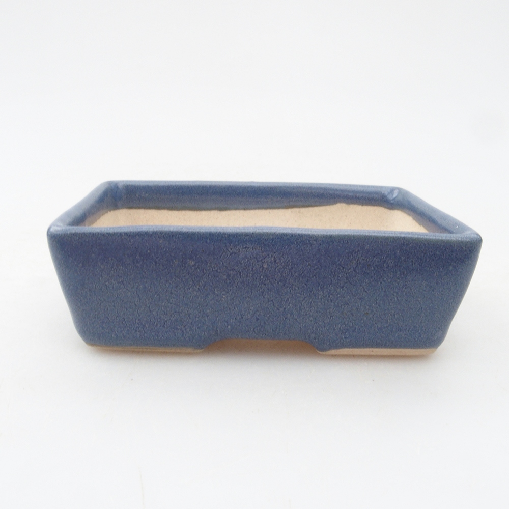 Mini bonsaischaal 8 x 5,5 x 2,5 cm, kleur blauw