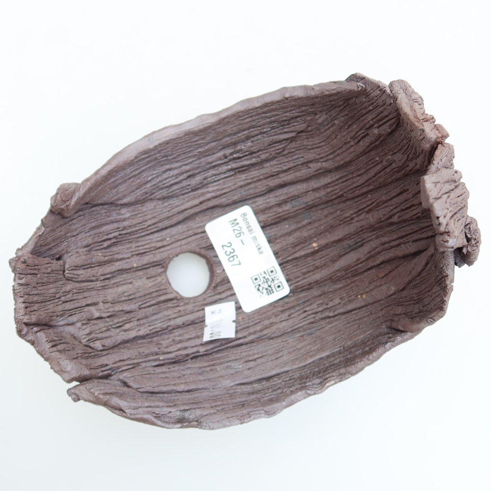 Keramische schaal  13,5 x 11 x 14 cm, kleur bruin