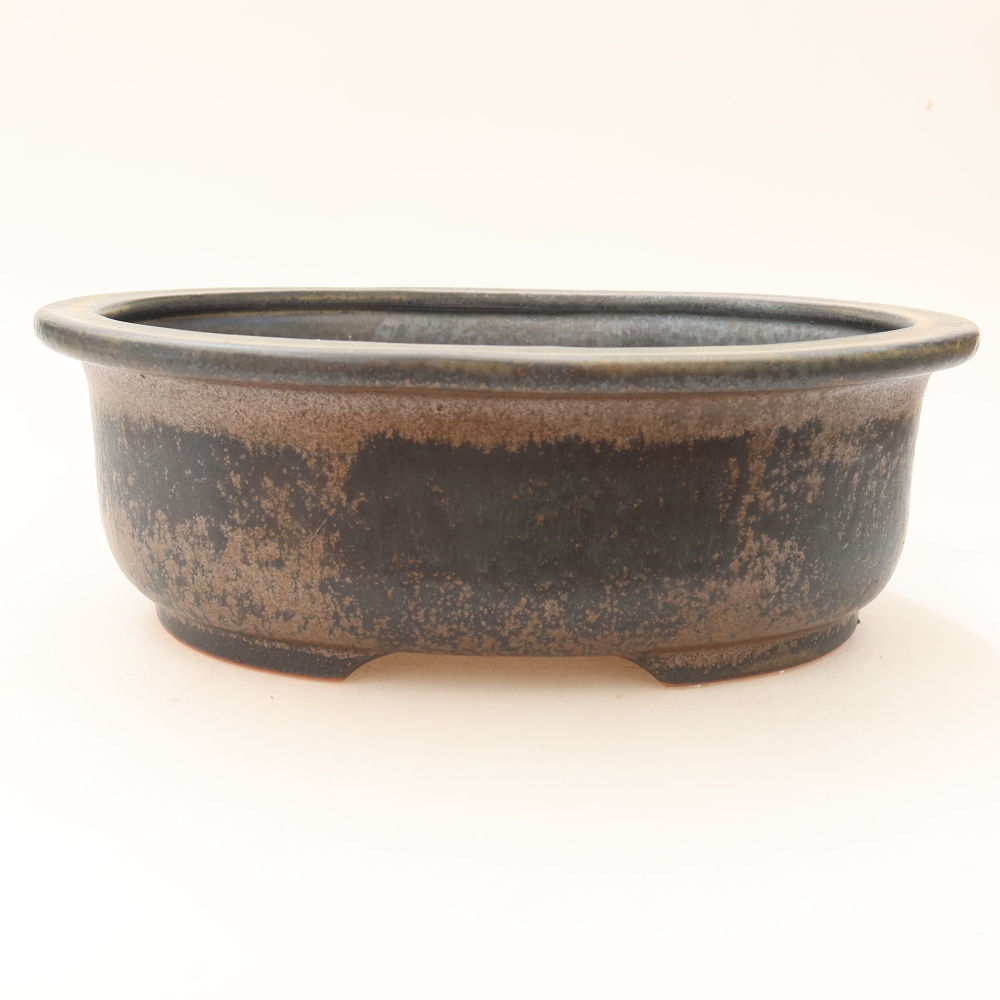 Keramische bonsaipot 23 x 19 x 8 cm, kleur bruin