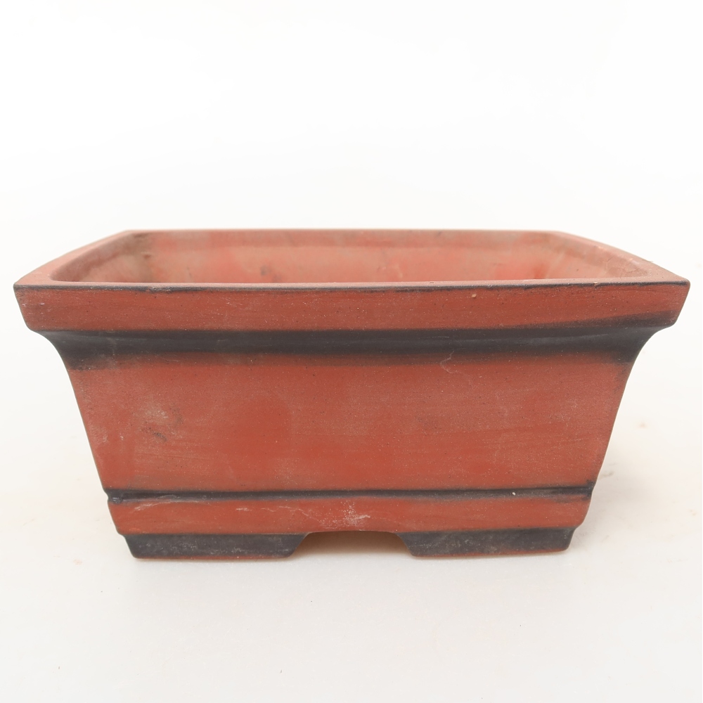 Keramische schaal  14 x 12,5 x 7 cm, kleur baksteenrood