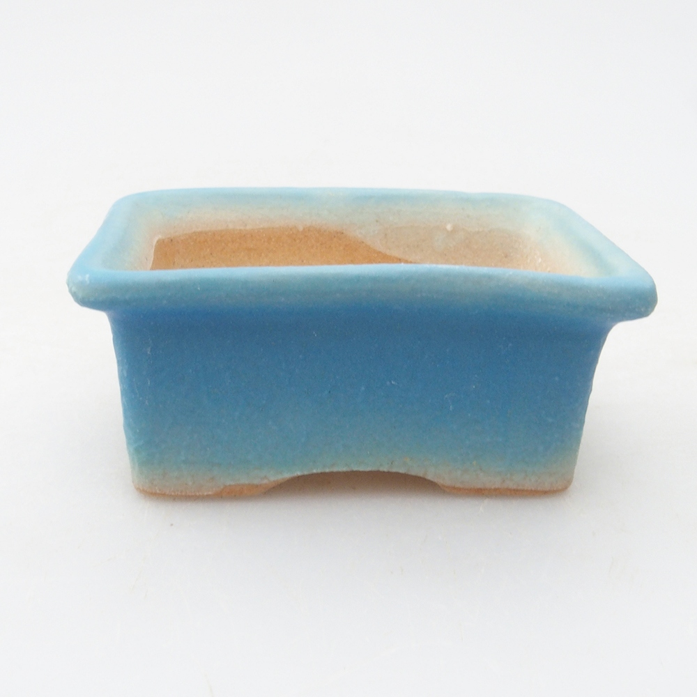 Mini bonsaischaal 5,5 x 4 x 2,5 cm, kleur blauw
