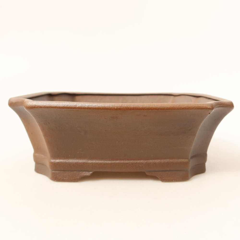 Keramische bonsaipot 18 x 15 x 6 cm, kleur: roze