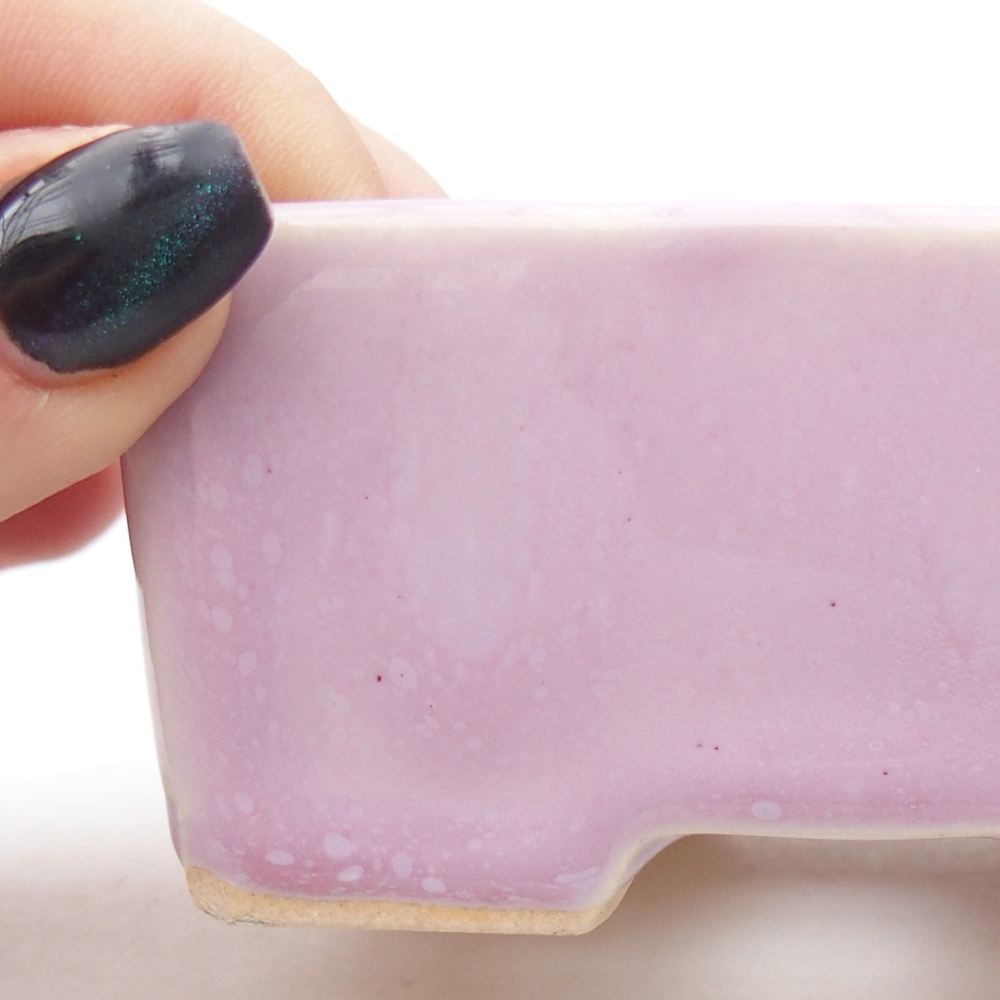 Mini bonsaischaal 9 x 7 x 4 cm, roze