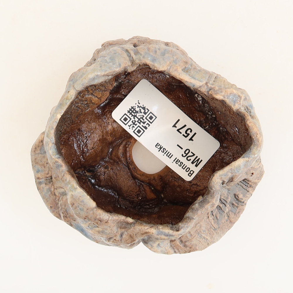 Keramische schaal  5 x 5 x 5,5 cm , kleur: blauw