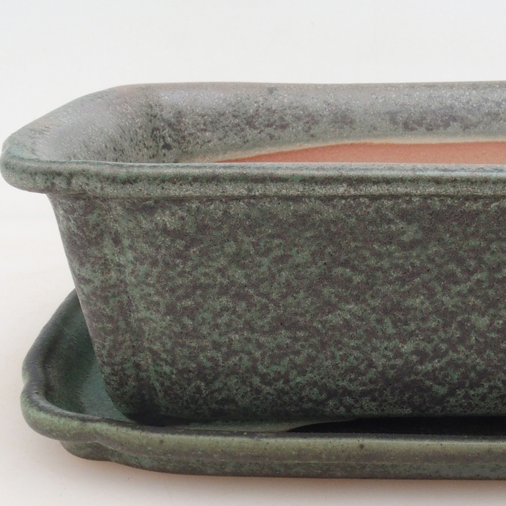 Bonsai kom + schotel H50 - groen