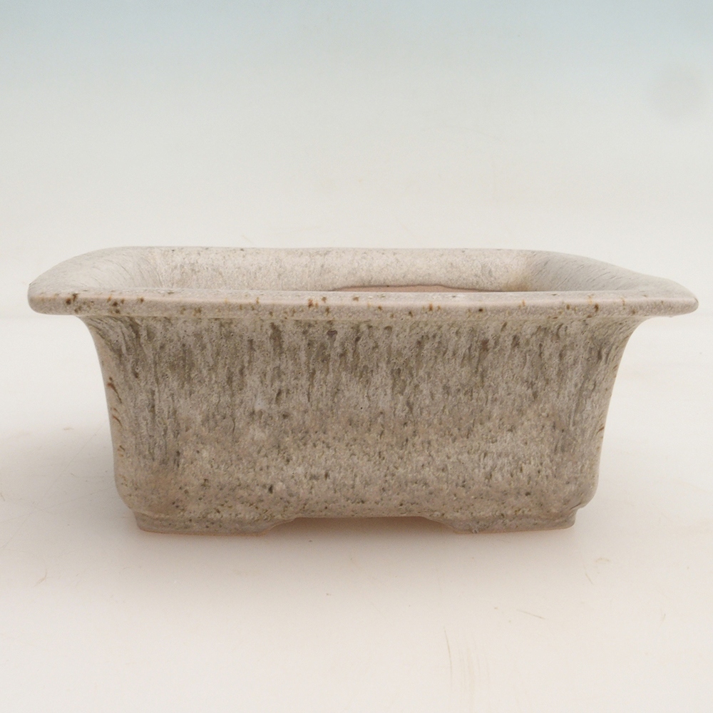 Bonsai kom + schotel H11 - 11,5 x 10 x 4 cm - beige