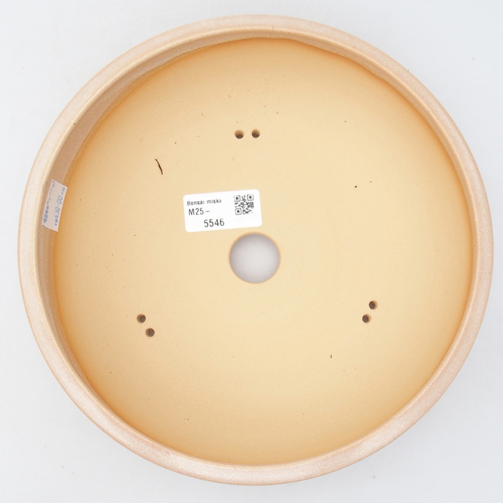 Bonsaischaal van keramiek 22 x 22 x 6 cm, roze