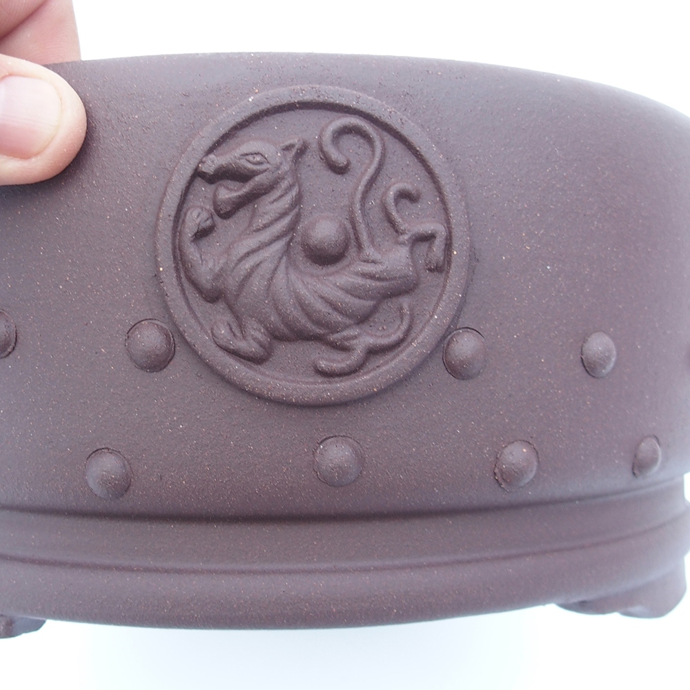 Kom 25 x 25 x 11,5 cm bruin