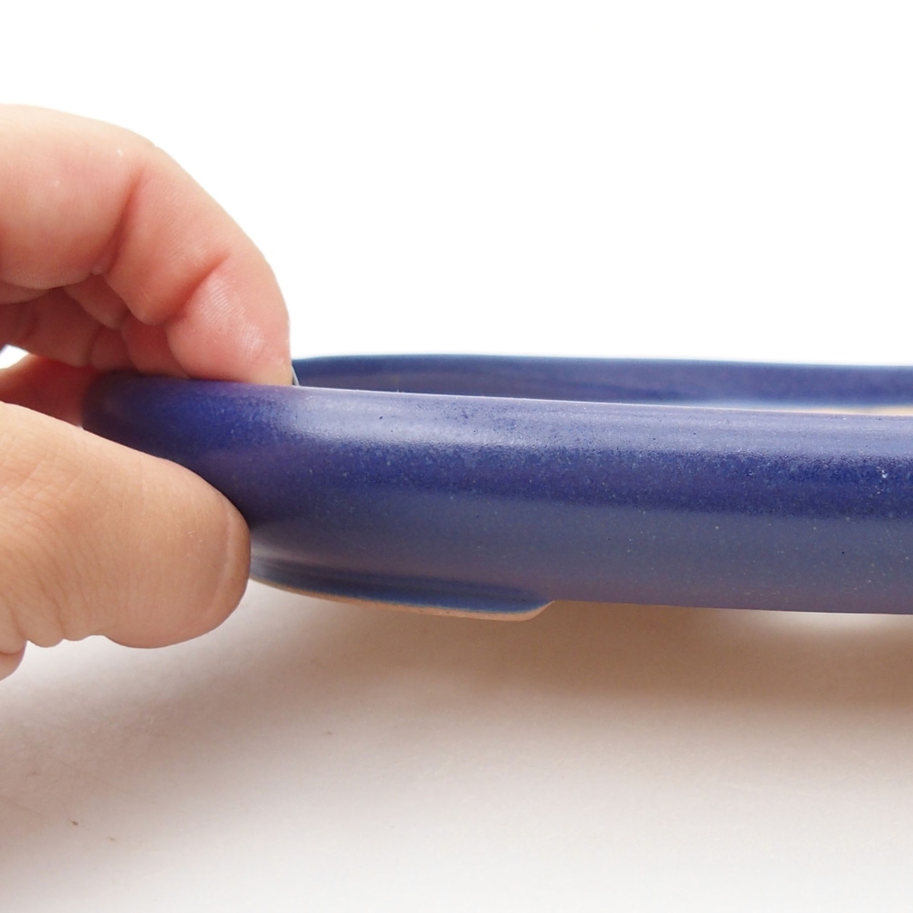 Bonsaischaal van keramiek 22 x 17 x 5 cm, groen