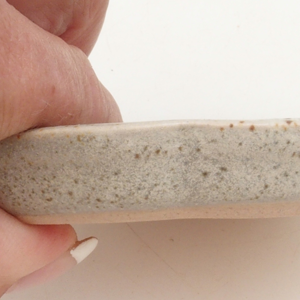 Keramisch schoteltje H95 - 8 x 8 x 1 cm - beige