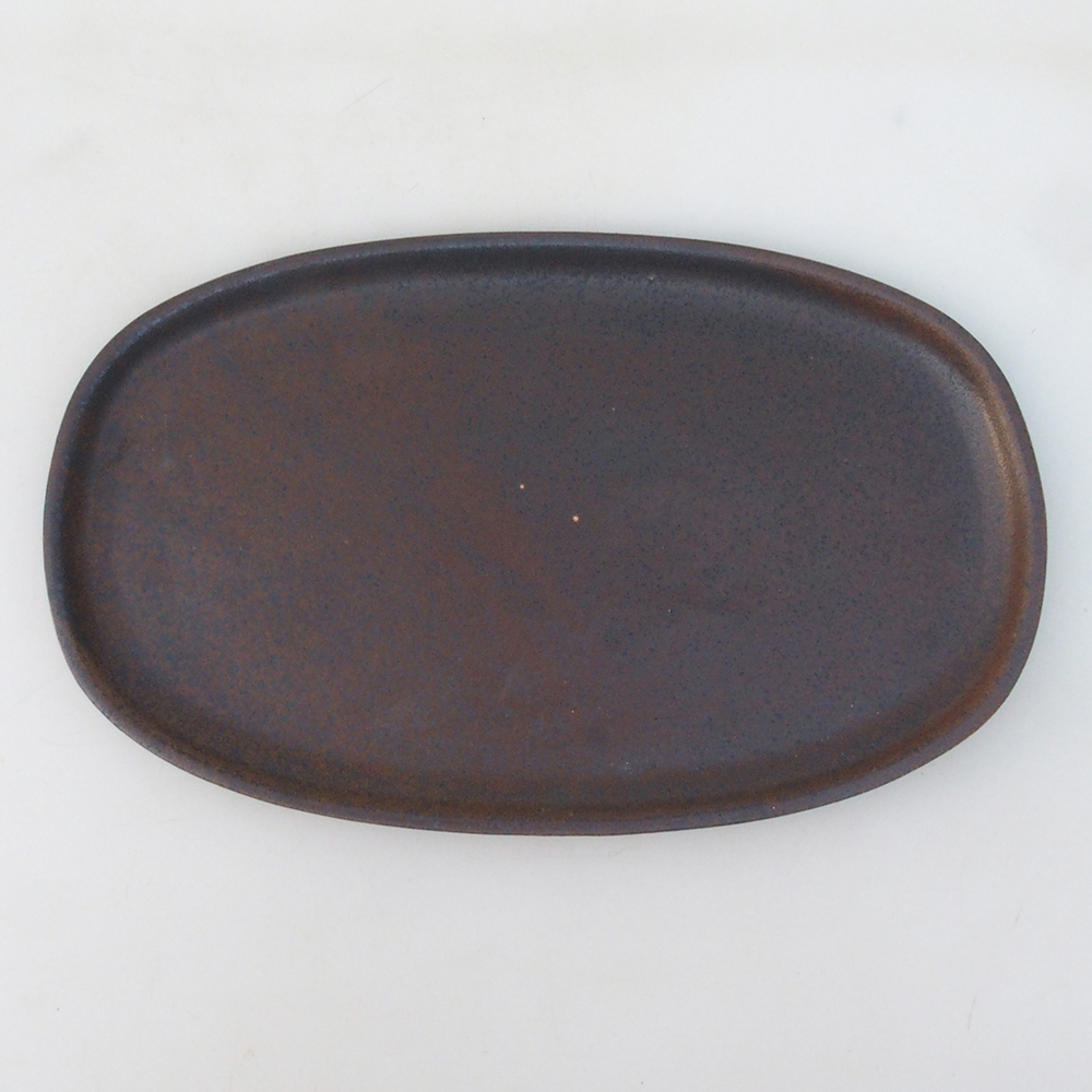 Keramische kom H15 -25 x 15 x 1 cm - bruin