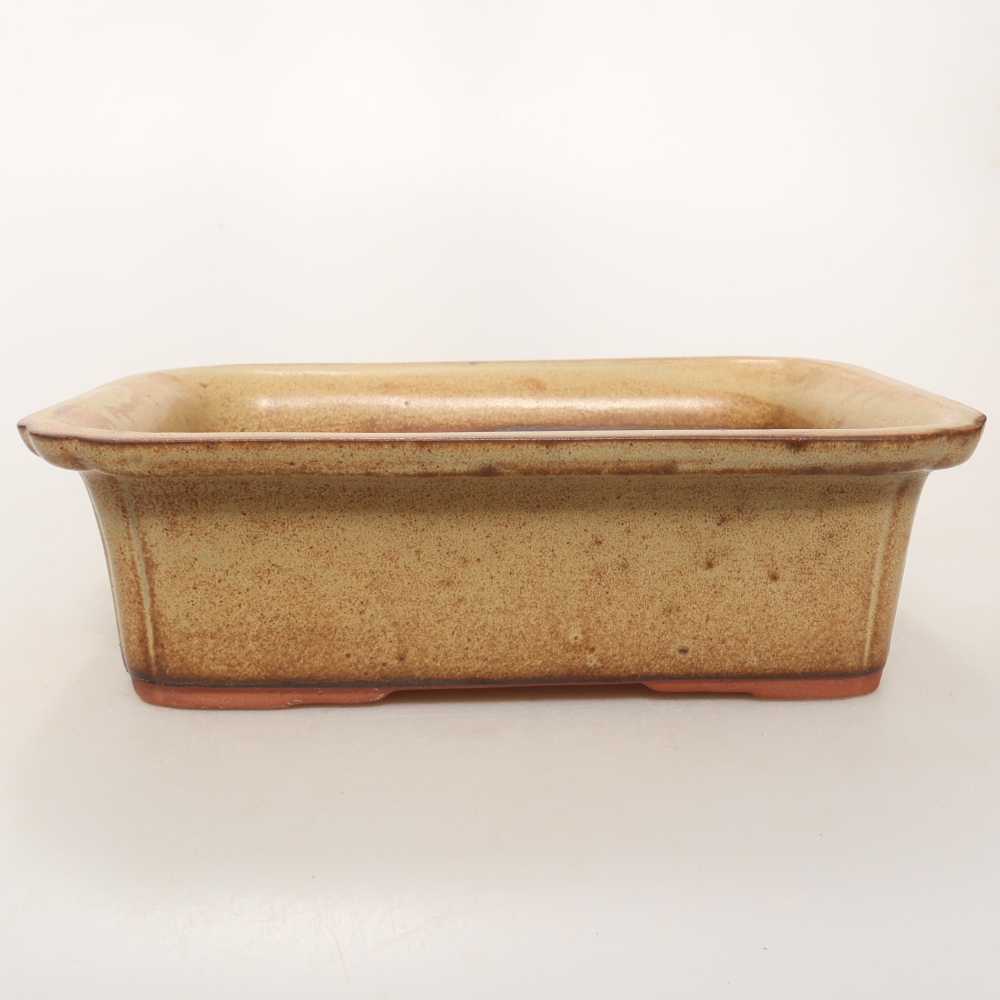 Keramische schaal  20 x 15,5 x 6 cm, kleur bruin