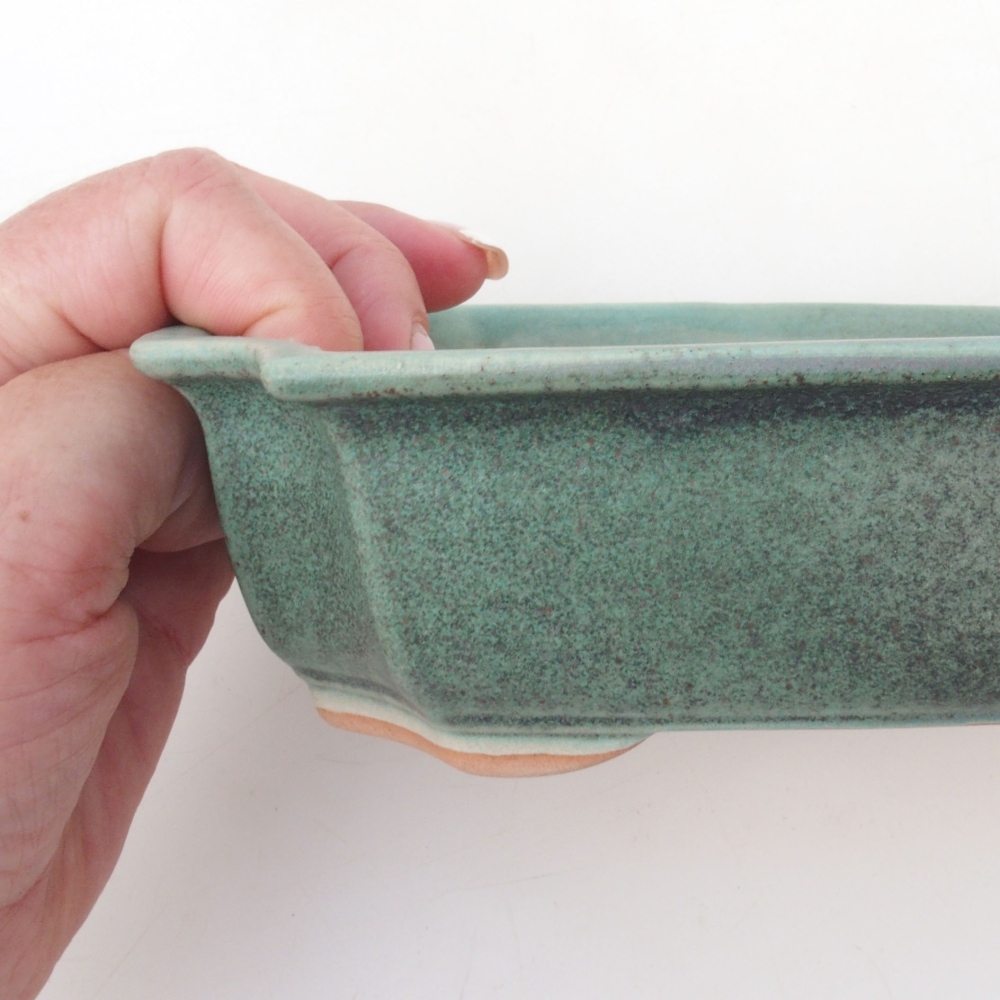 Bonsaischaal H03 - 16,5 x 12 x 4,5 cm - groen