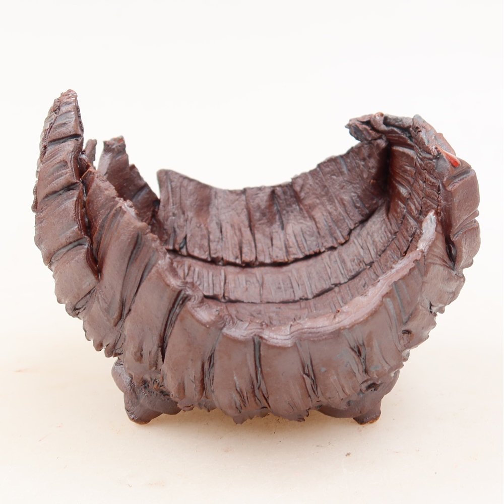 Keramische schaal  9,5 x 9,5 x 7 cm, kleur bruin
