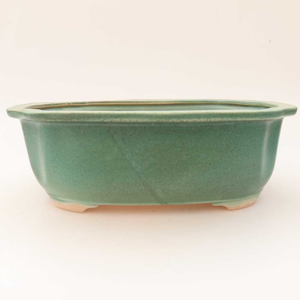 Bonsaischaal van keramiek 23 x 19 x 7 cm, bruin