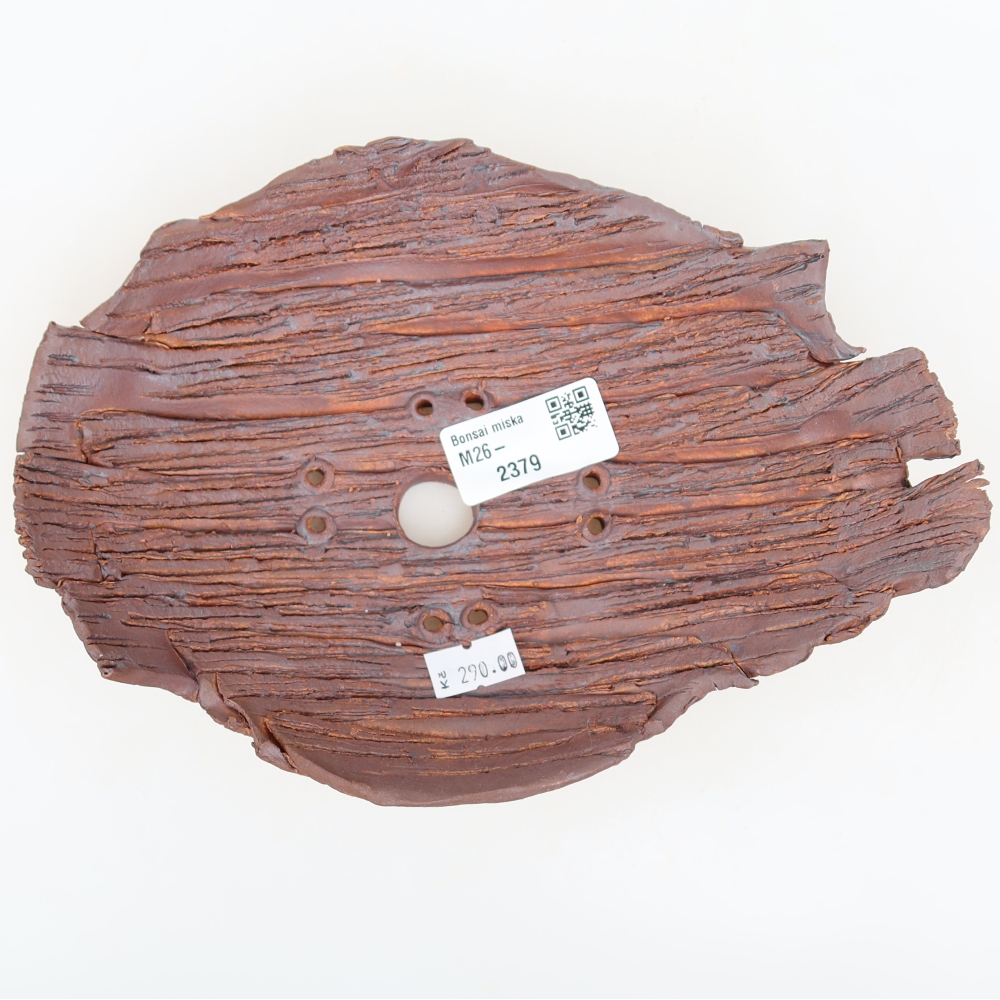 Keramische schaal  21 x 15 x 5,5 cm, kleur bruin