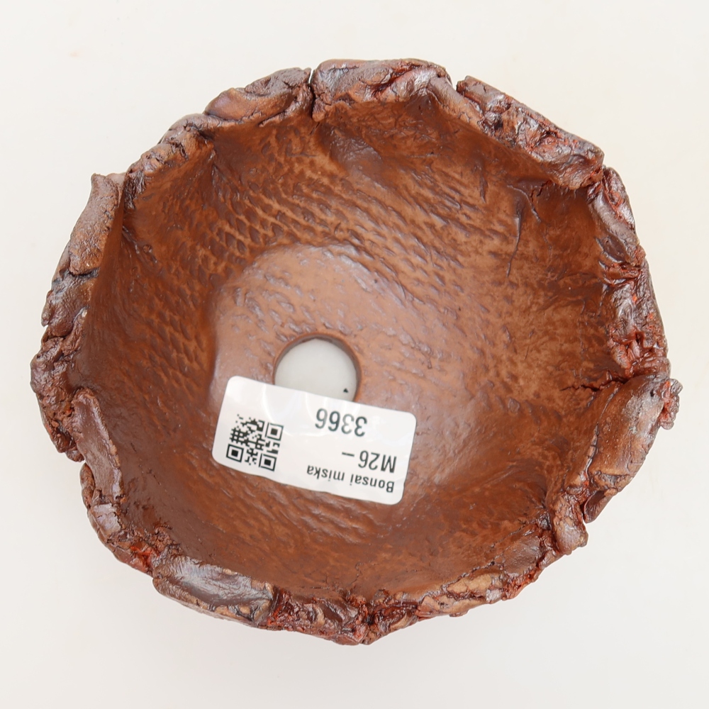 Schelp van keramiek 10 x 10 x 7 cm , kleur bruin