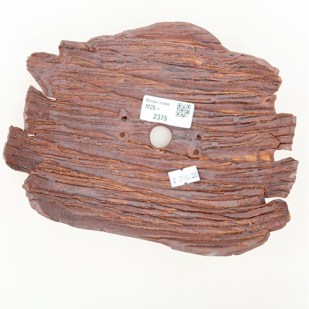 Keramische schaal  20 x 15,5 x 6 cm, kleur bruin
