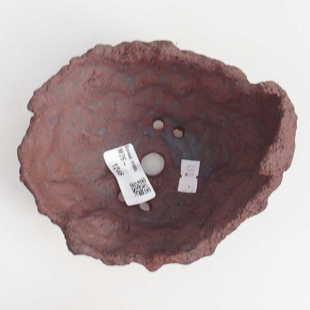 Keramisch Schelp 13 x 11 x 12 cm , kleur bruin