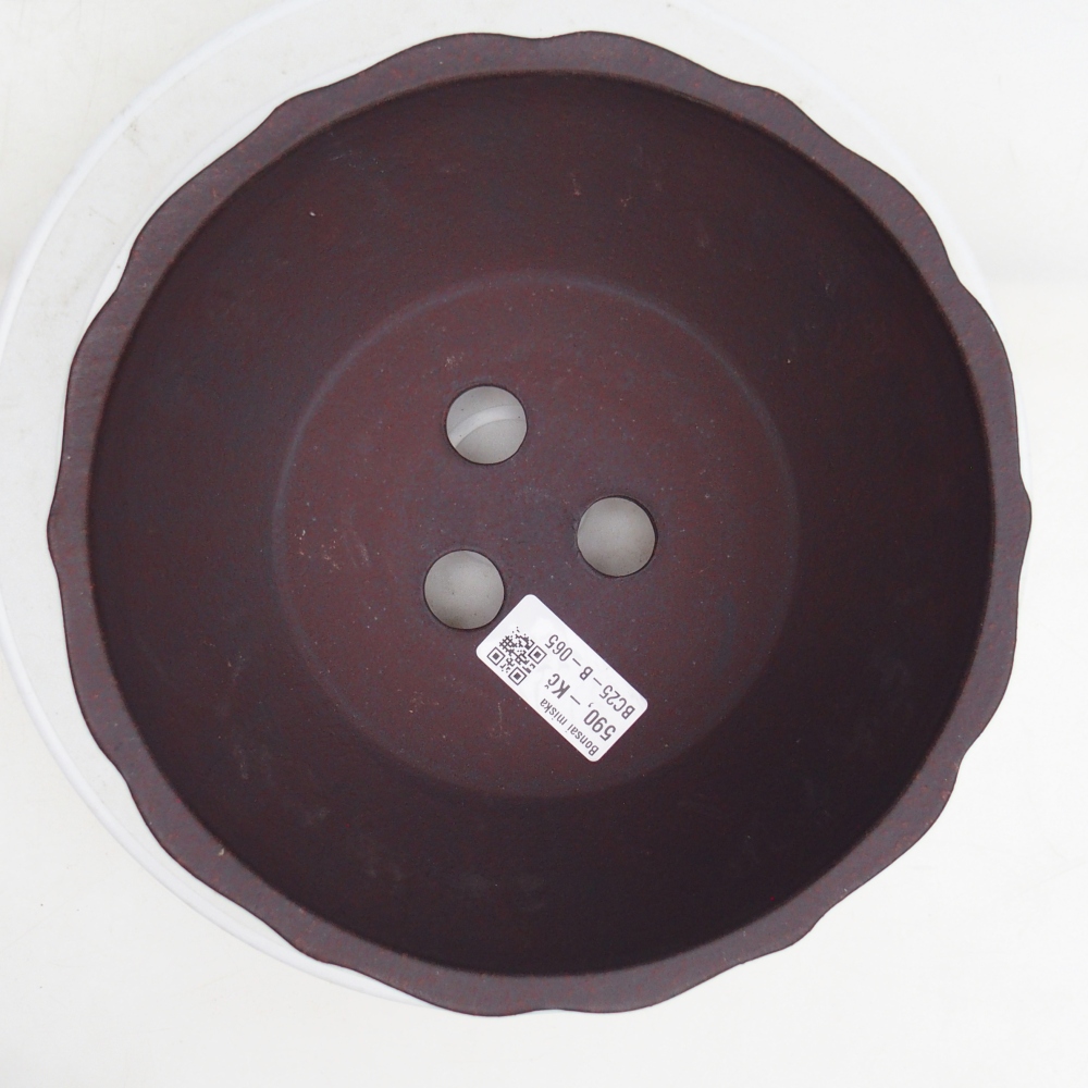 Bonsaischaal van keramiek 19 x 19 x 9,5 cm, bruin