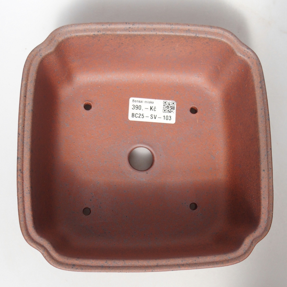 Kom 18 x 18 x 8,5 cm bruin