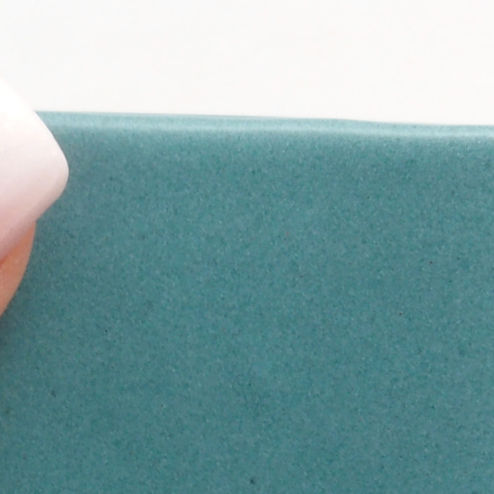 Bonsaischaal van keramiek 6,5 x 5,5 x 4 cm, kleur blauw