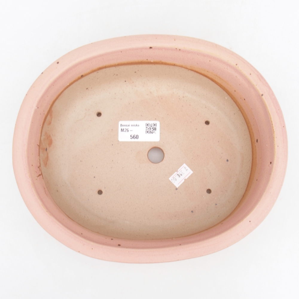 Bonsaischaal van keramiek 23 x 19 x 7 cm, roze