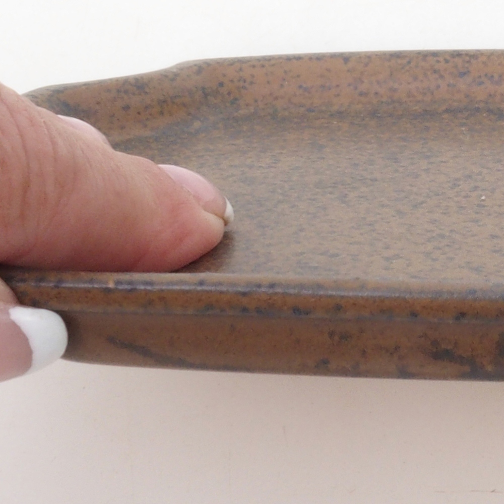 Keramische kom H03 - 17 x 12,5 x 1 cm - bruin