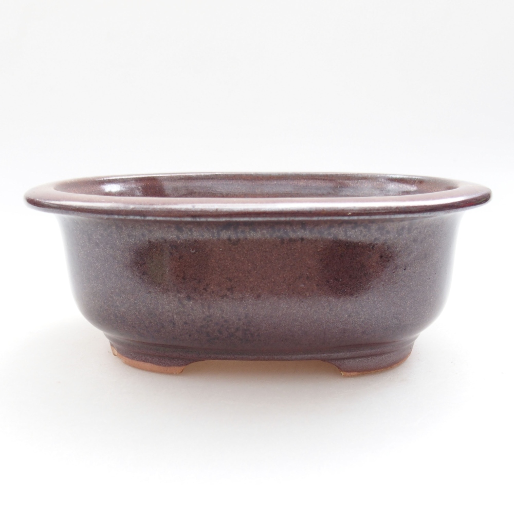 Bonsaischaal van keramiek 22 x 17 x 5 cm, groen