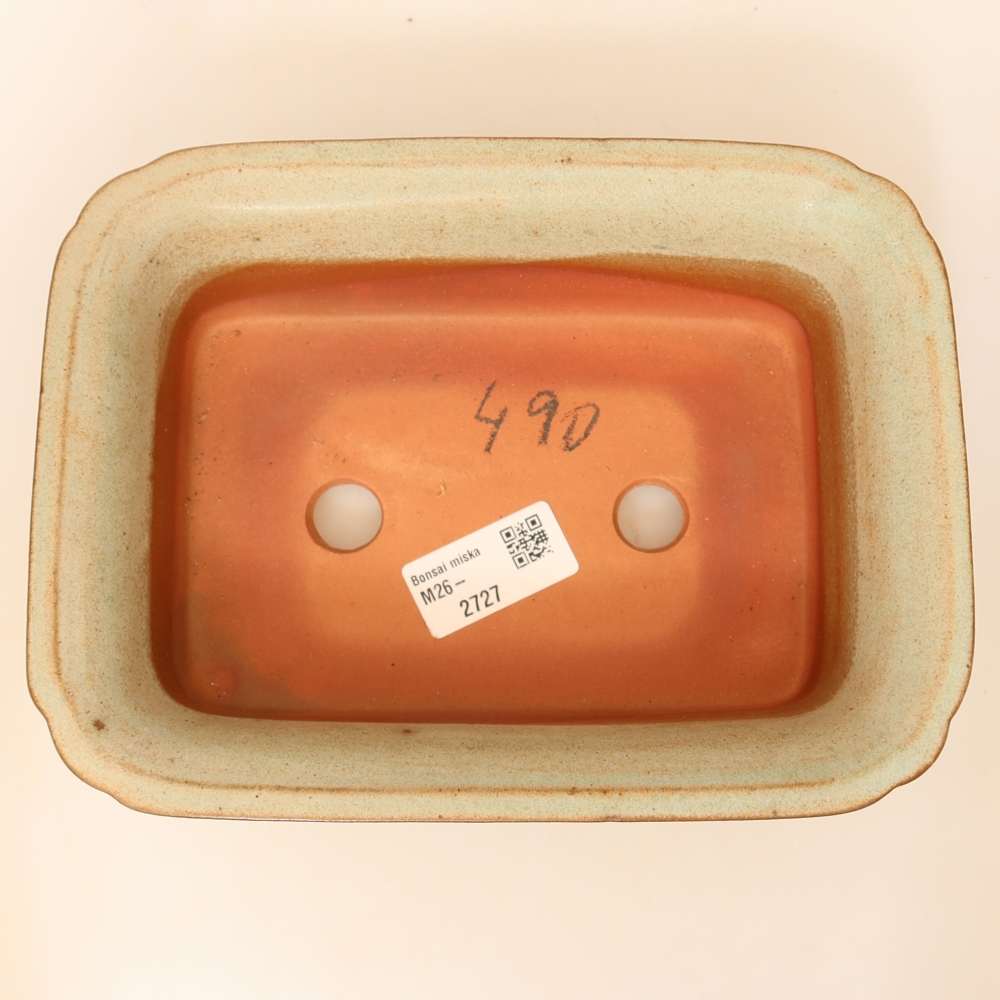 Keramische schaal  20 x 15,5 x 5,5 cm, kleur: beige
