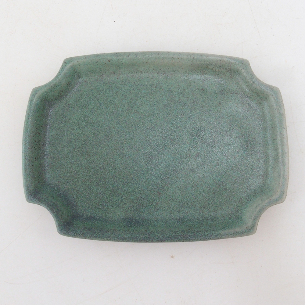 Keramisch schoteltje H01 - 11,5 x 8 x 0,5 cm - groen