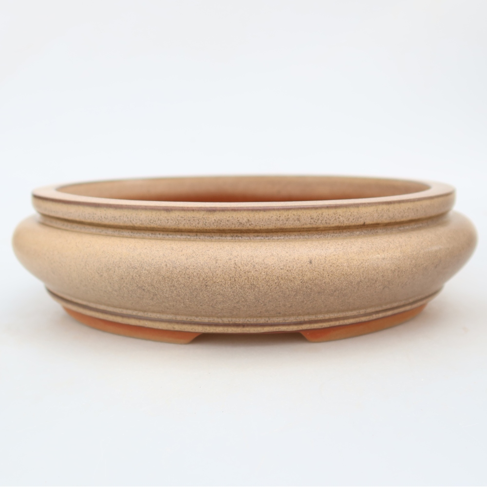 Keramische schaal  23 x 23 x 7 cm, kleur: beige