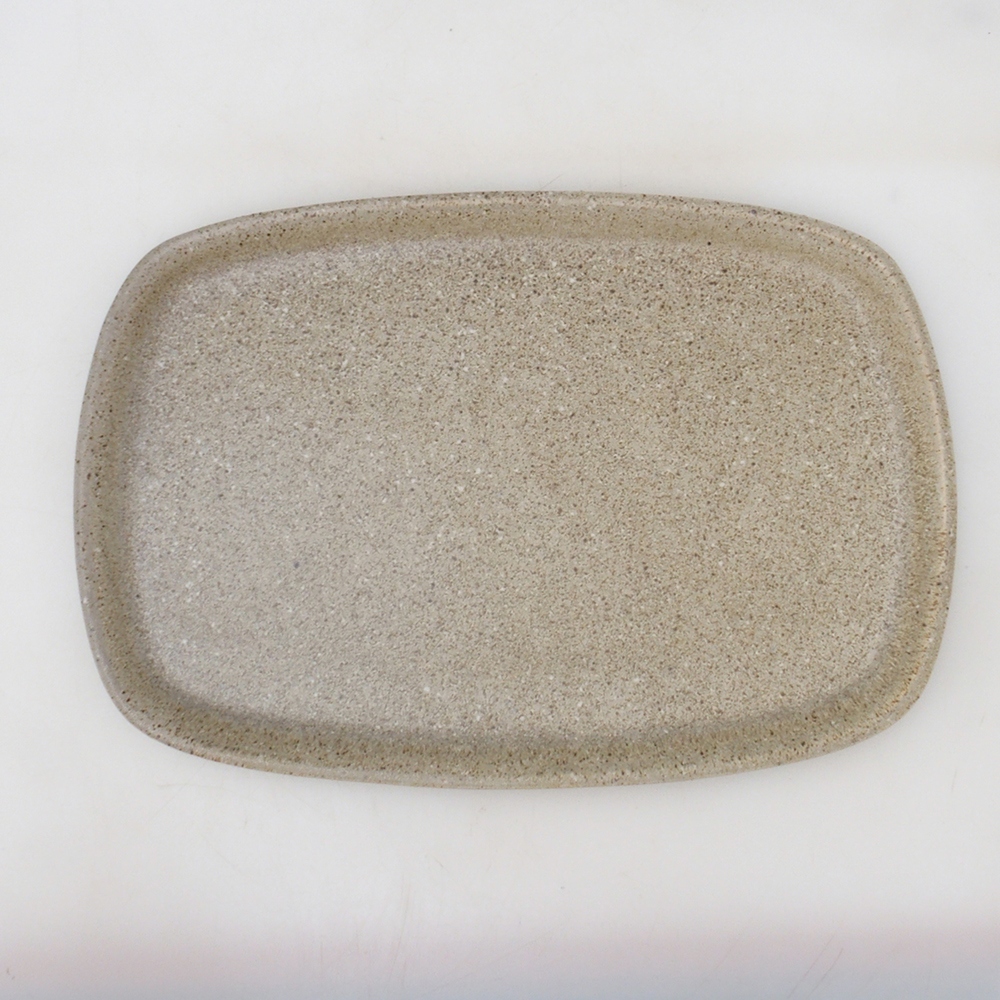 Keramische schotel H09 - 28,5 x 19,5 x 1,5 cm - beige