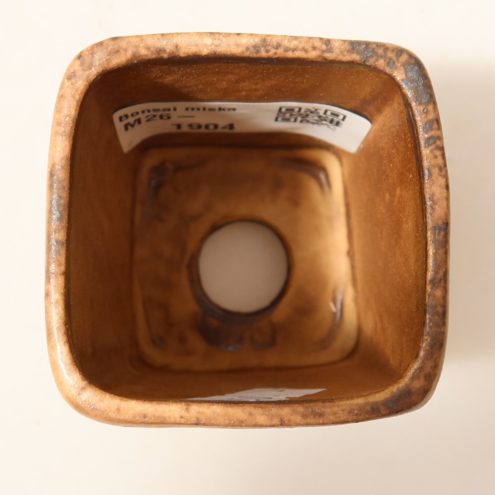 Keramische bonsaipot 5 x 5 x 6,5 cm, kleur: roze
