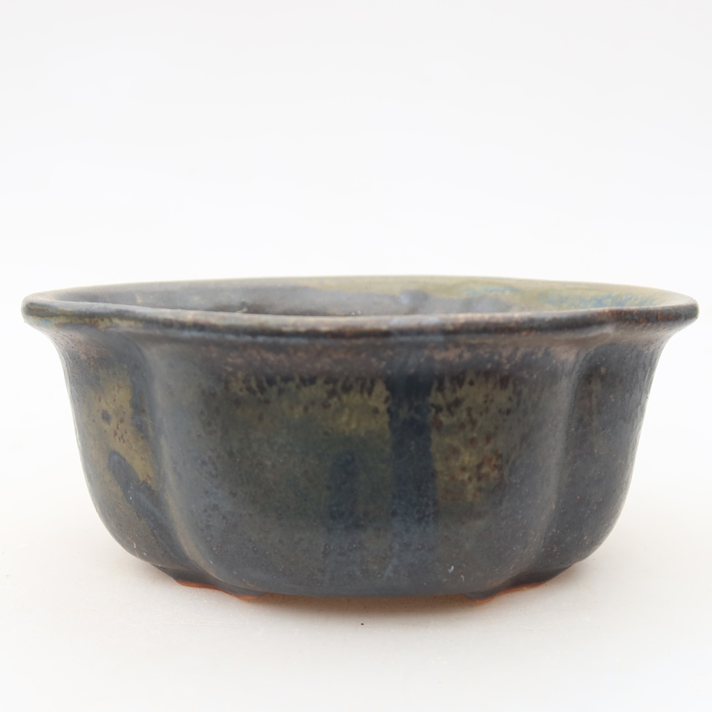 Keramische bonsaipot 13,5 x 11 x 6 cm, kleur bruin