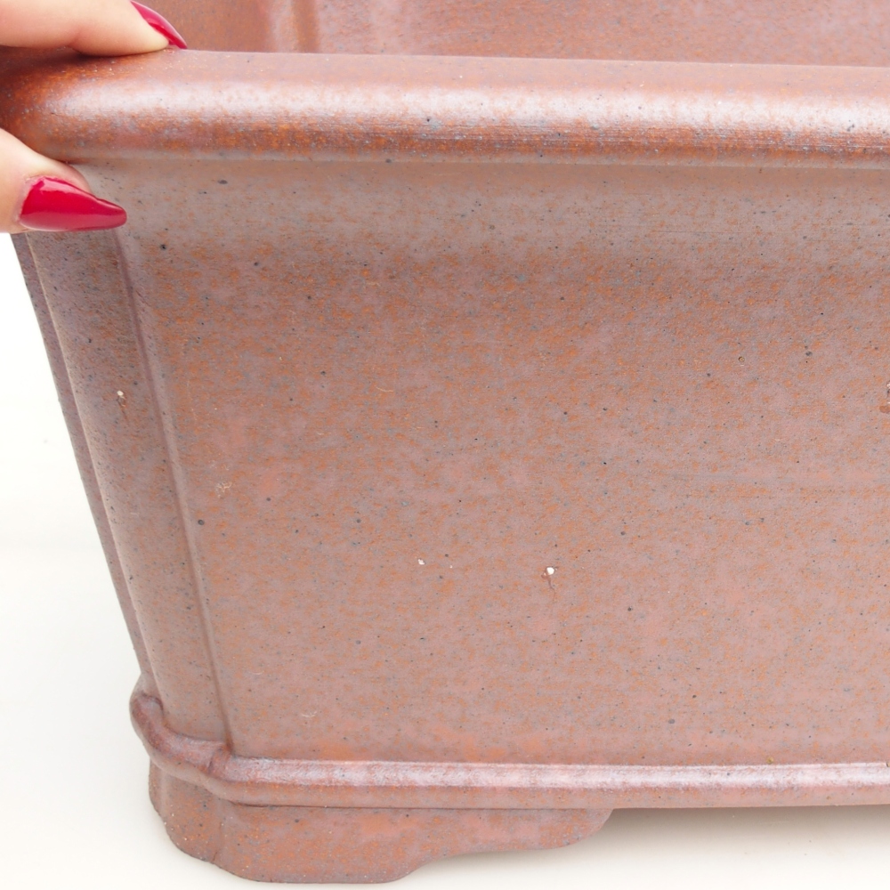 Bonsaischaal van keramiek 51,5 x 37,5 x 20 cm , metaalkleur - UITSLUITEND PERSOONLIJKE AFHAAL of transport per pallet