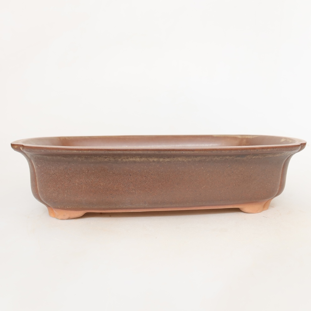 Keramische schaal  24 x 17 x 6 cm, kleur bruin