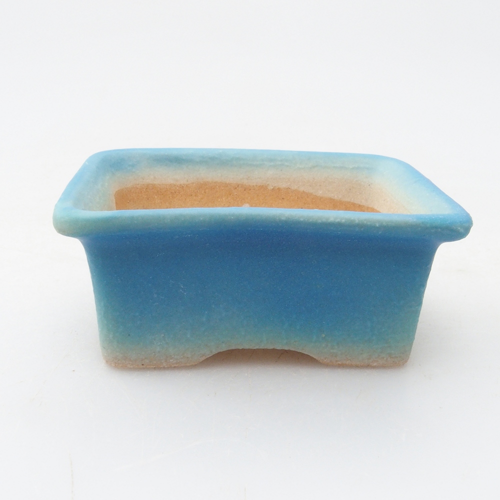 Mini bonsaischaal 5,5 x 4 x 2,5 cm, kleur blauw