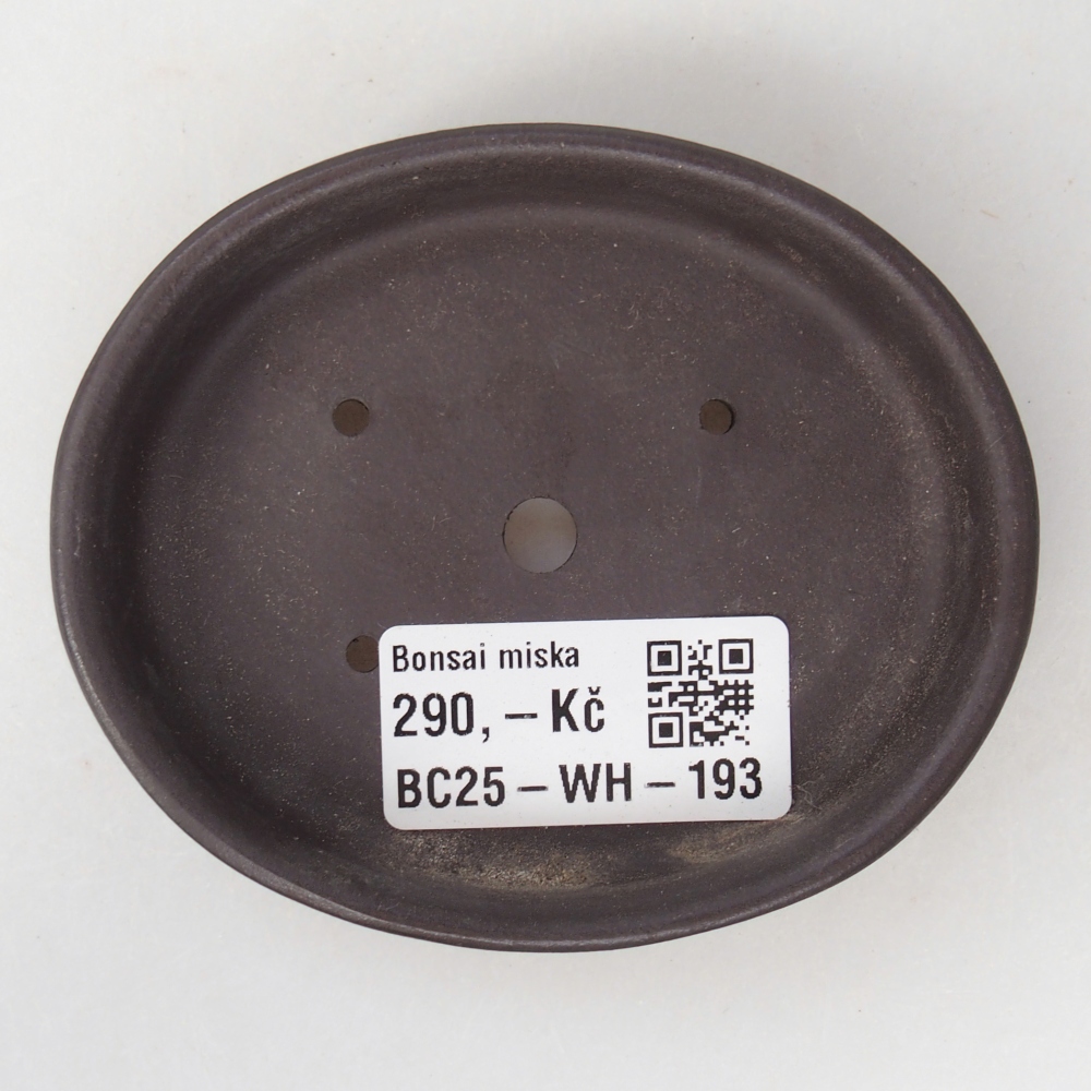 Mini bonsaischaal 9 x 7,5 x 2 cm, bruin