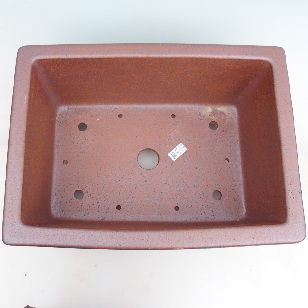 Bonsaischaal van keramiek 51 x 38 x 21 cm , metaalkleur - UITSLUITEND PERSOONLIJKE AFHANG of transport per pallet