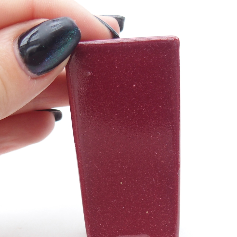 Mini bonsaischaal 3 x 3 x 5,5 cm, bordeauxrood