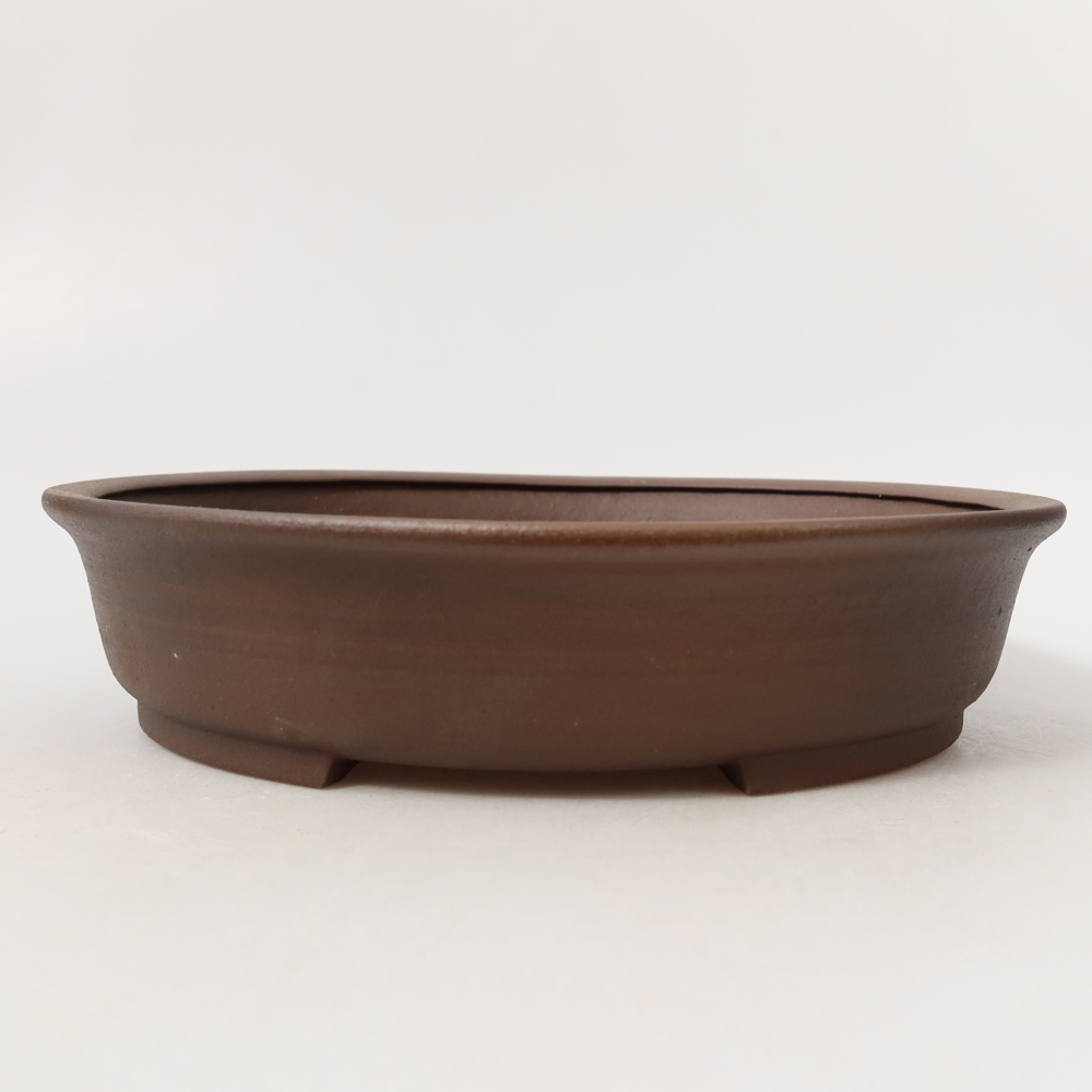 Keramische bonsaipot 21 x 19 x 5 cm, kleur bruin