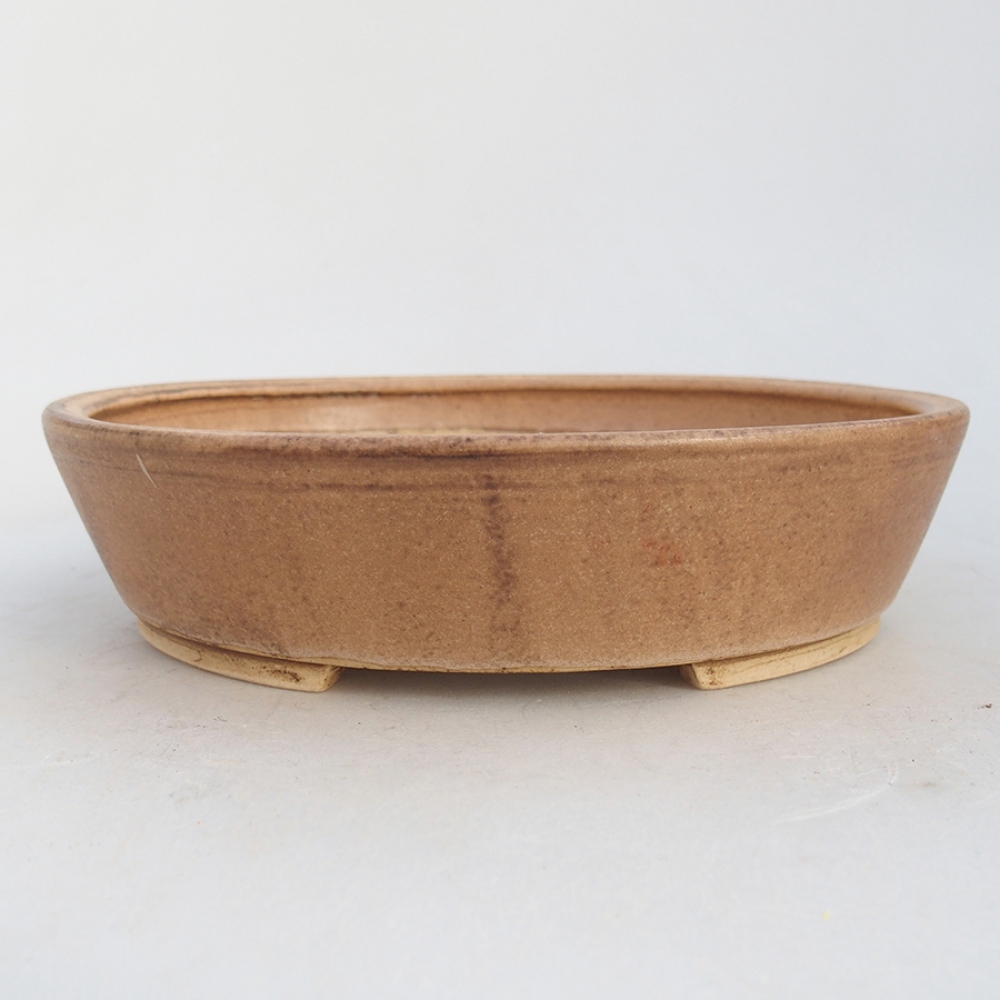 Bonsaischaal van keramiek 18,5 x 16,5 x 4 cm, roze