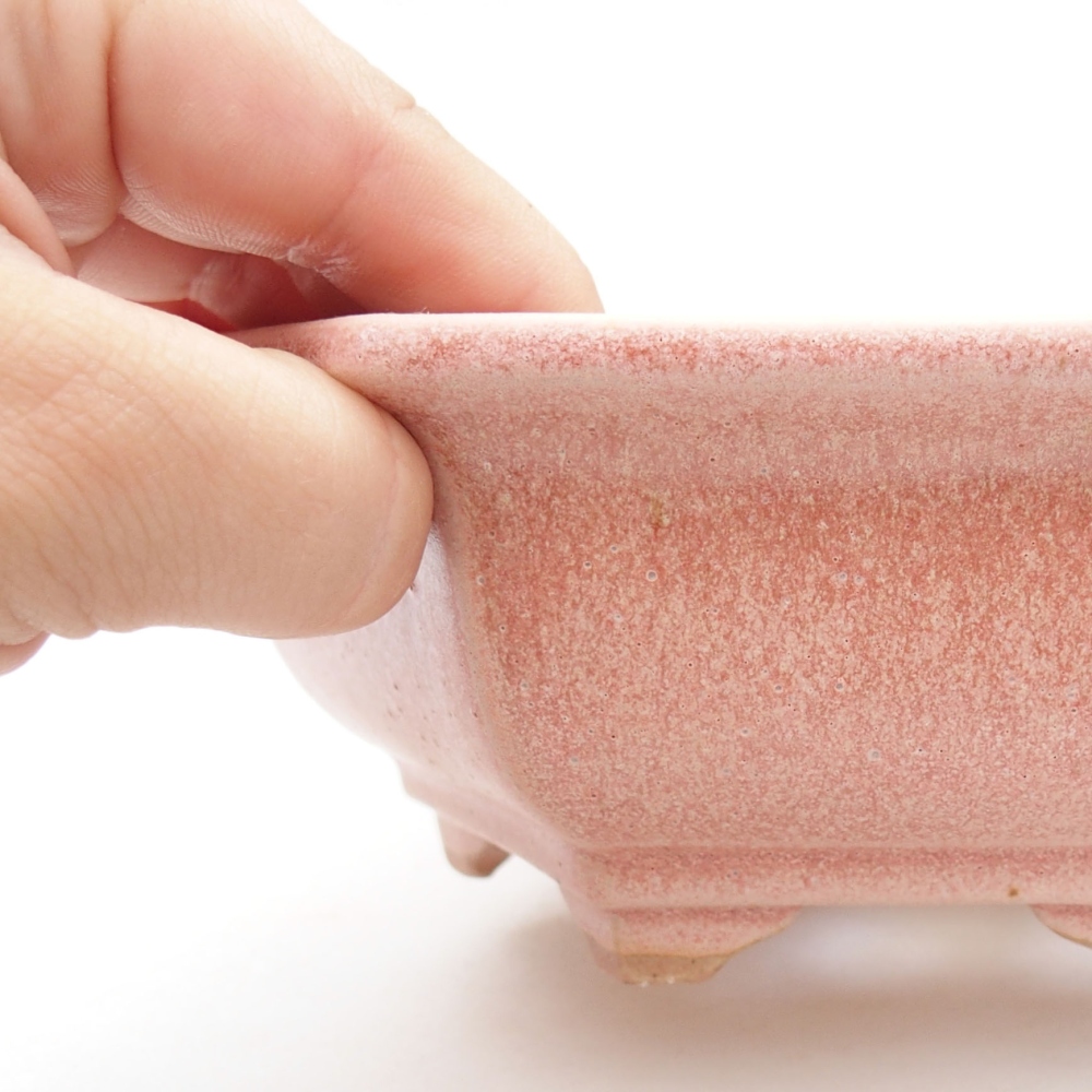 Bonsaischaal van keramiek 22 x 17 x 5 cm, groen