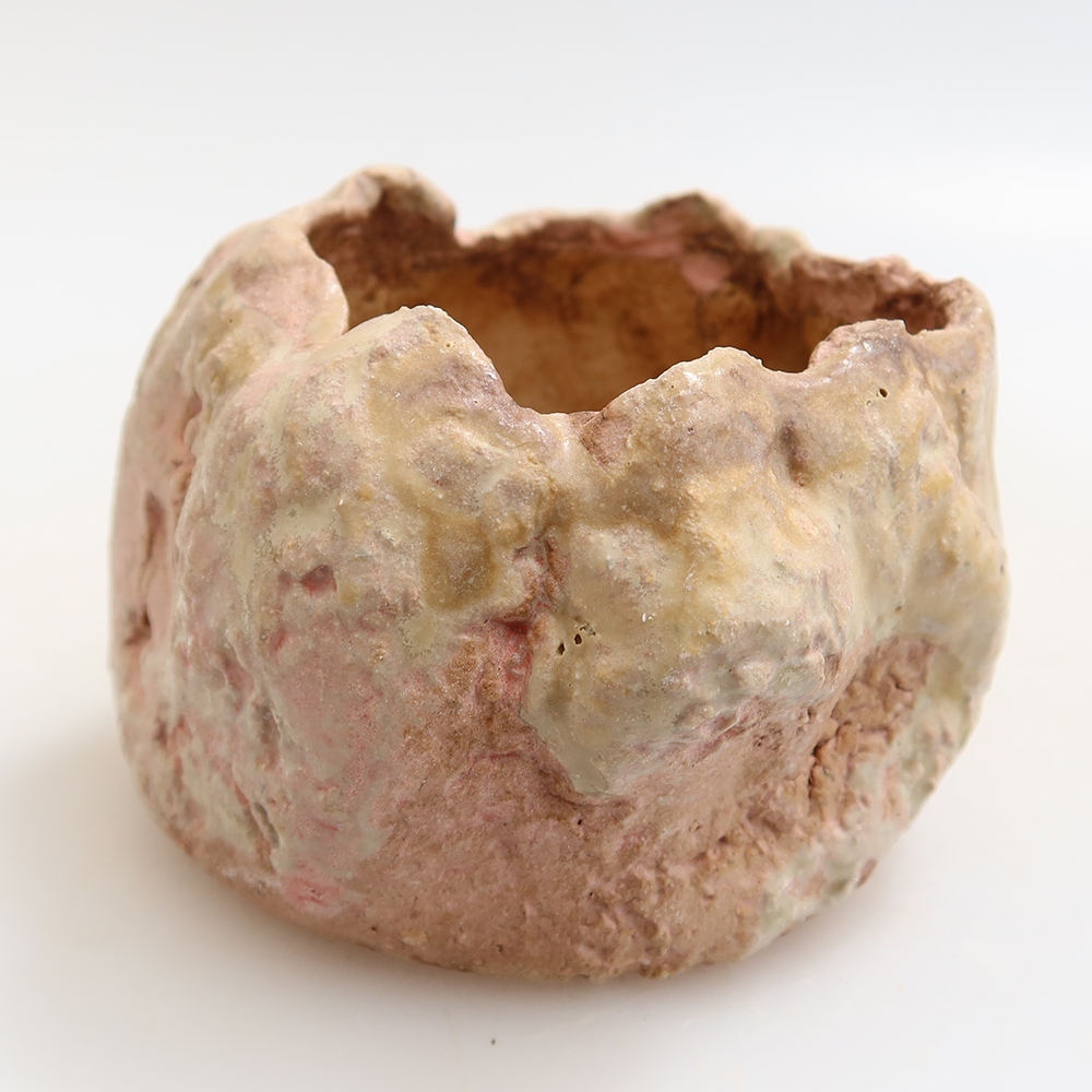 Keramische schaal  5,5 x 5,5 x 5,5 cm , kleur roze